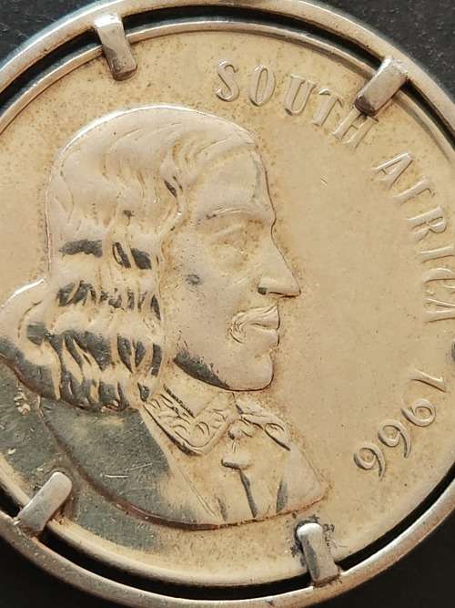SA Silver R1 Pendant 1966 (in Silver Mount) total weight 19g - as per photograph