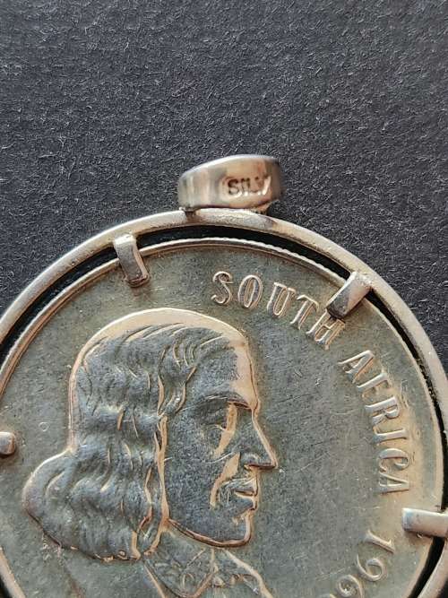 SA Silver R1 Pendant 1966 (in Silver Mount) total weight 19g - as per photograph