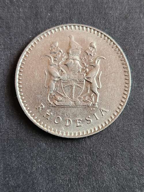 Rhodesia 20 Cents 1977 UNC - as per photograph