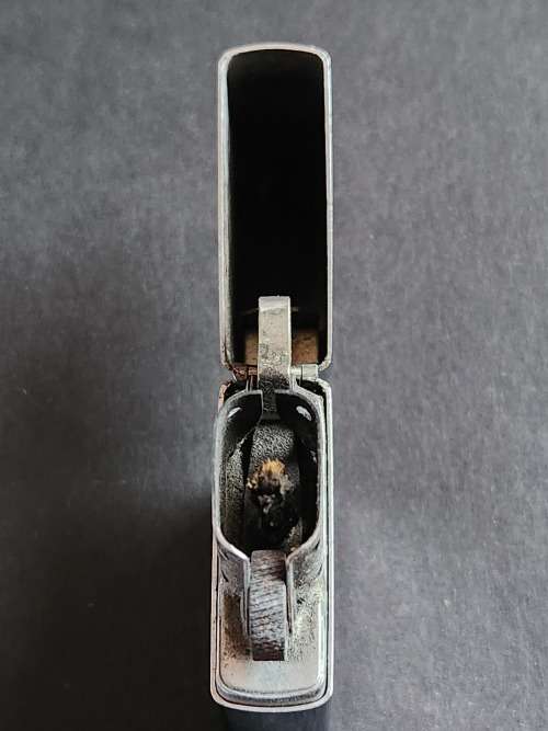 Stainless Steel Zippo Lighter (needs gas) - as per photograph