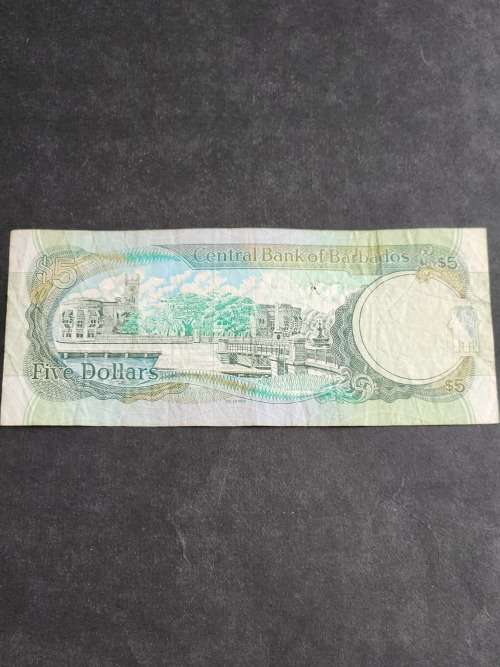 Barbados 5 Dollars - as per photograph