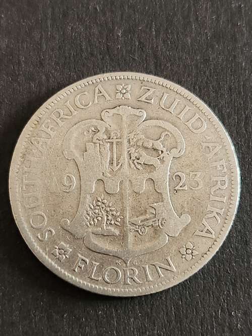 Union 2 Shillings 1923 Silver - as per photograph
