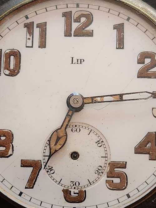 Vintage Lip Pocket Watch (not working) has original glass - as per photograph
