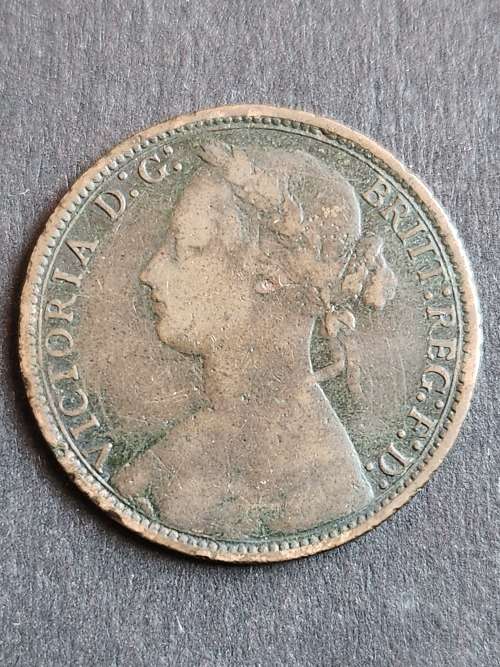 UK One Penny 1877 - as per photograph