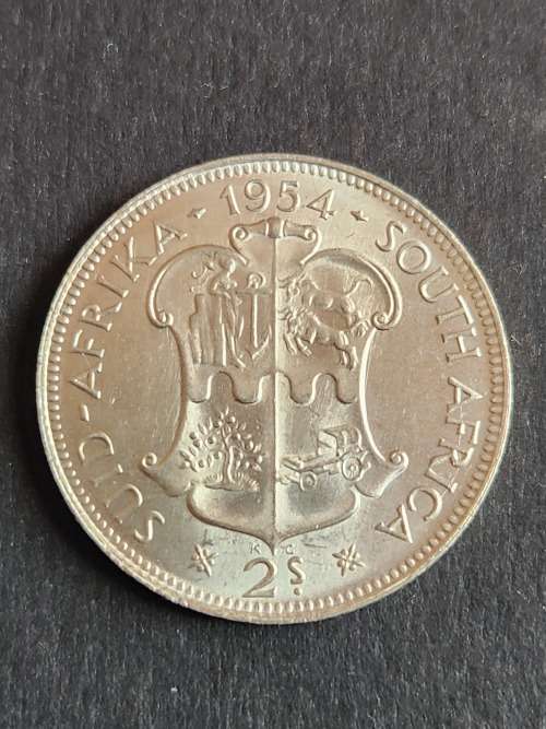 Union 2 Shillings 1954 (nice condition) - as per photograph