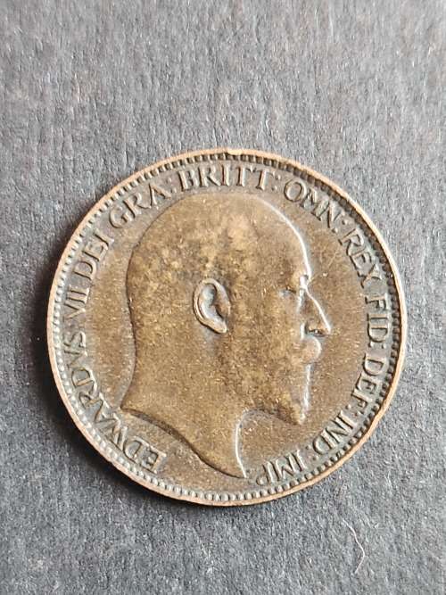 UK Farthing 1905 (nice condition) - as per photograph
