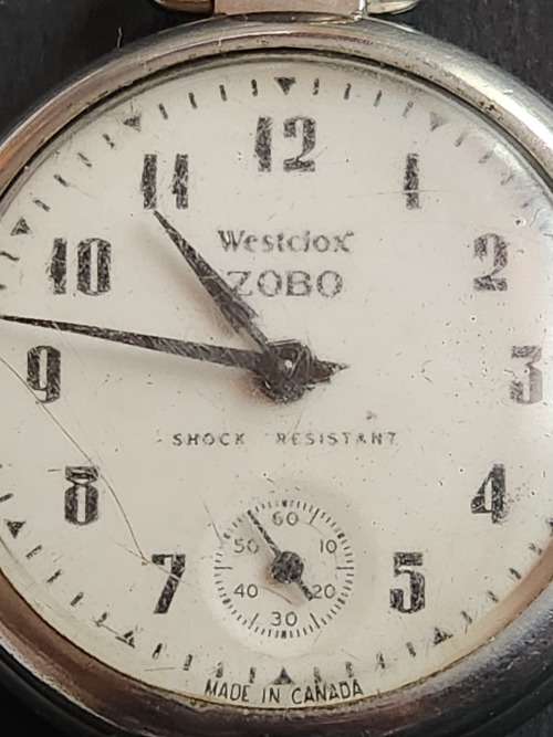 Vintage Westclox ZOBO Pocket Watch - as per photograph