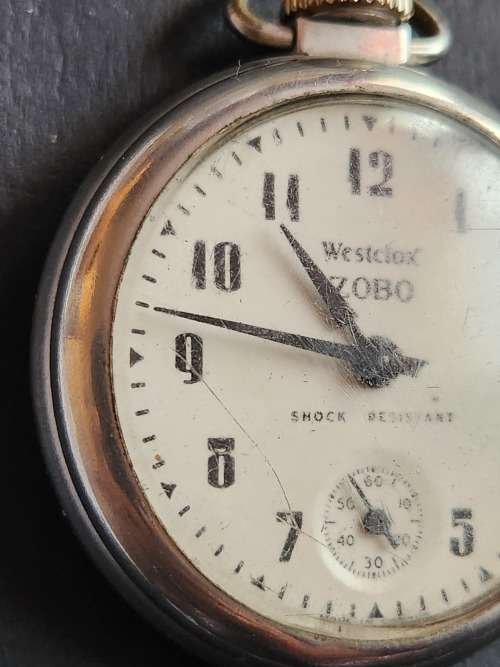 Vintage Westclox ZOBO Pocket Watch - as per photograph