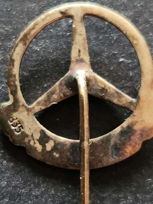 Gold Plated Silver Mercedes Benz Stick Pin (.835 Silver) 1.5g - as per photograph