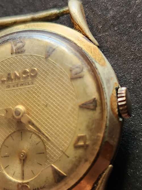 Vintage Men`s Lanco 17 Jewels Mechanical Wrist Watch (not working) - as per photograph