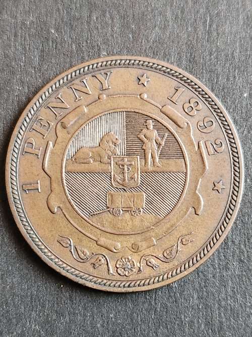 ZAR Penny 1892 - as per photograph
