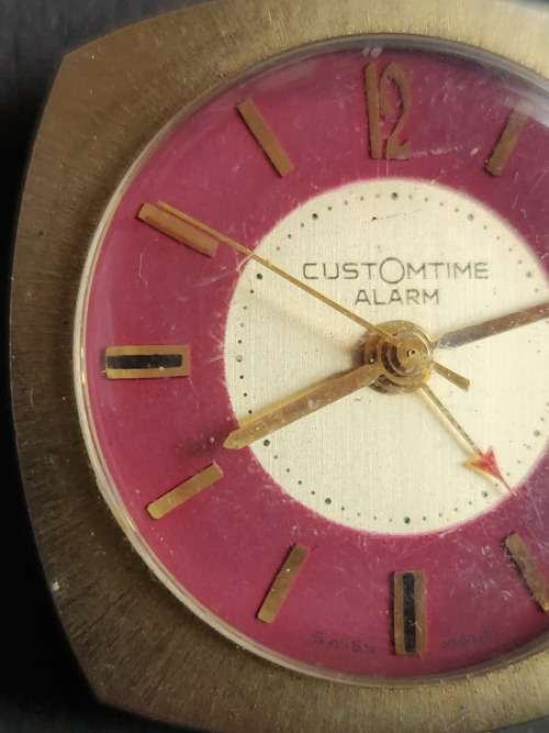 Vintage Customtime Alarm Mechanical Nurse`s Fob Watch (runs/stops) needs to be serviced- as per pho