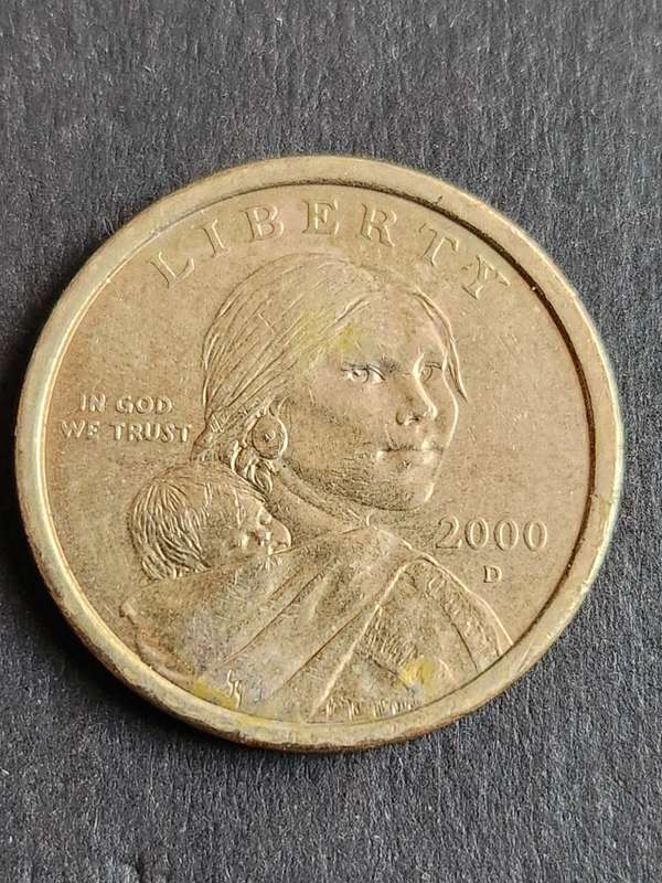 USA Sacagawea One Dollar 2000D - as per photograph