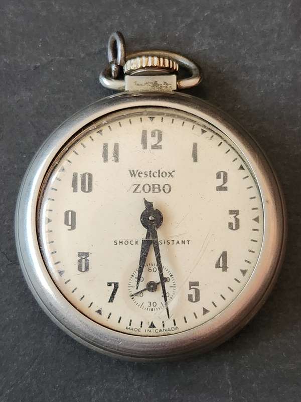 Westclox ZOBO Pocket Watch (not working) - as per photograph