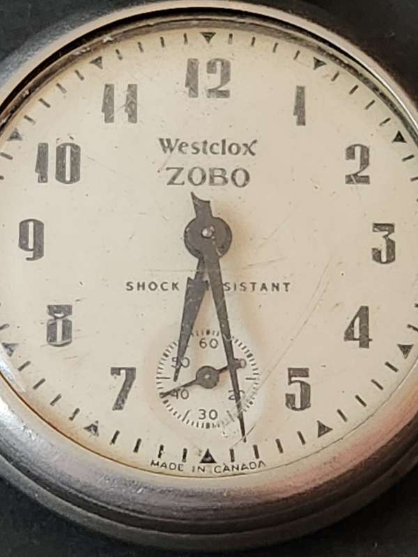 Westclox ZOBO Pocket Watch (not working) - as per photograph