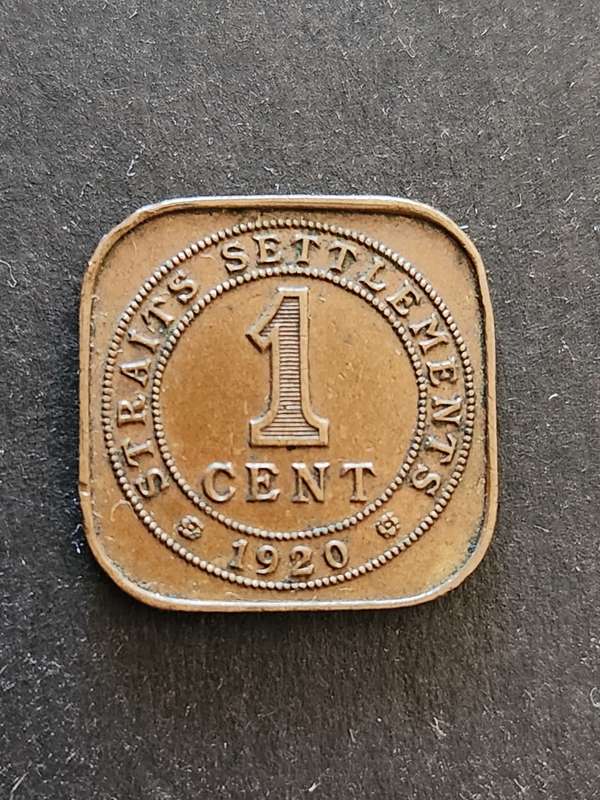 Strait Settlements 1 Cent 1930 - as per photograph