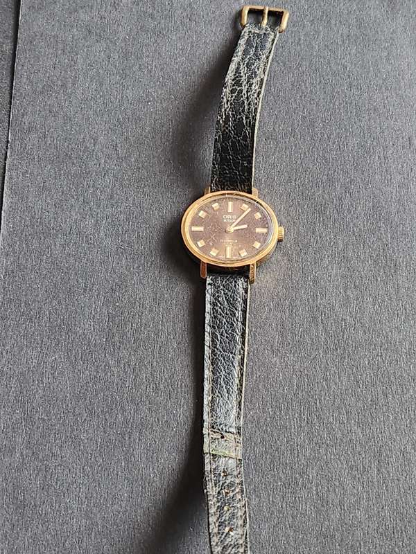 Vintage Oris Star 17 Jewels Swiss made Ladies Wrist Watch 10 Microns (not working) - as per photo