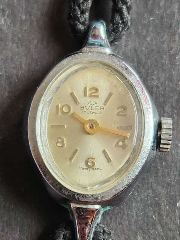 Vintage Buler 17 Jewels Swiss made Ladies Mechanical Watch (not working) - as per photograph