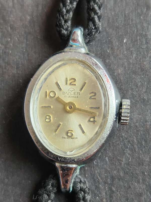 Vintage Buler 17 Jewels Swiss made Ladies Mechanical Watch (not working) - as per photograph