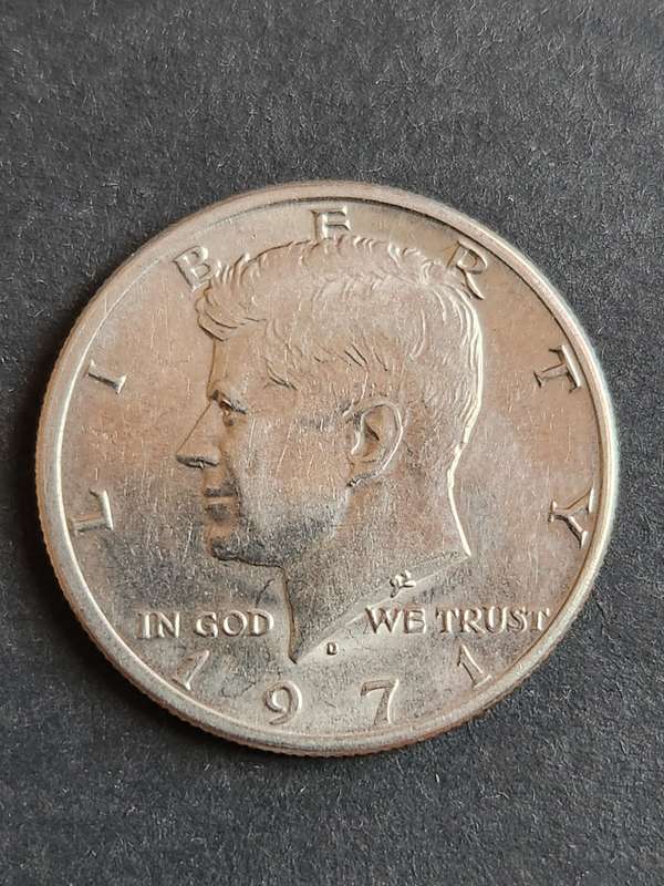 USA 1/2 Dollar 1971D - as per photograph