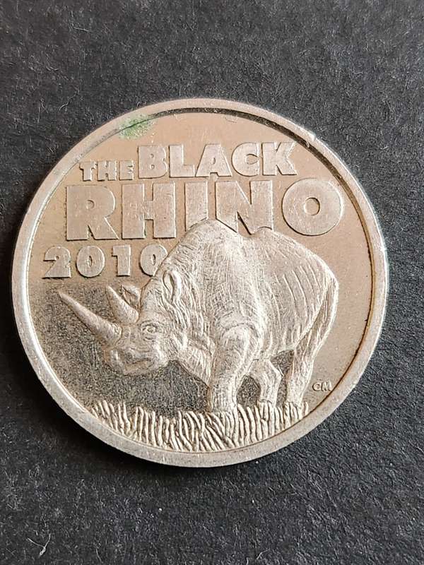 Coin World Token the Black Rhino 2010 - as per photograph