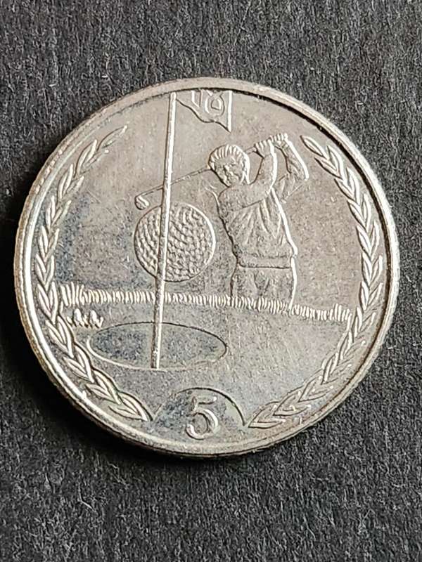 Isle of Man 5 Pence 1997 - as per photograph
