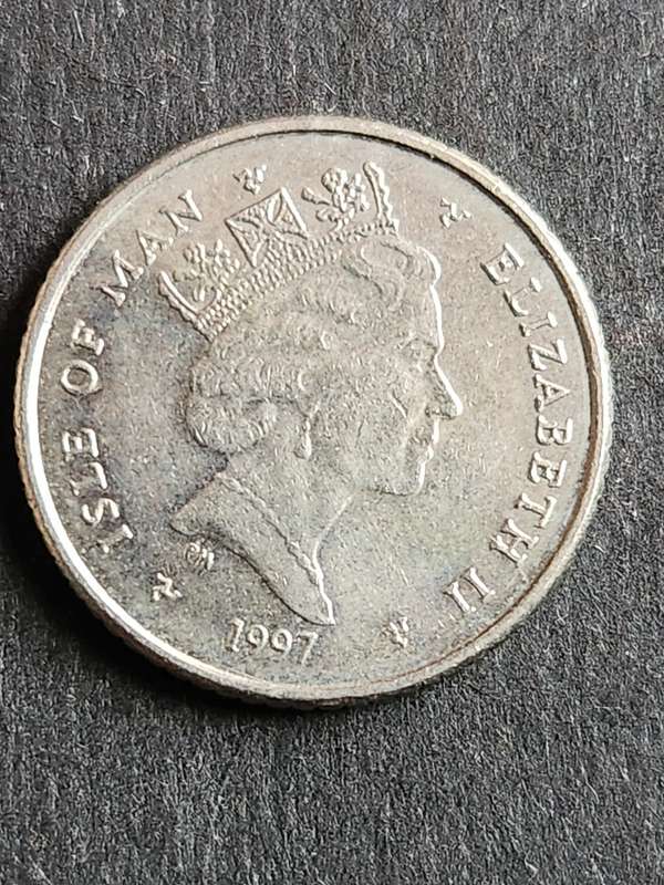 Isle of Man 5 Pence 1997 - as per photograph
