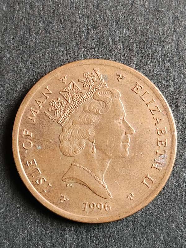 Isle of Man 2 Pence 1996 - as per photograph