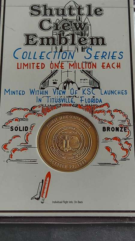 Shuttle Crew Emblem Collection Series Limited One Million each Sold Bronze - as per photograph
