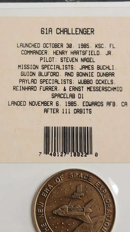 Shuttle Crew Emblem Collection Series Limited One Million each Sold Bronze - as per photograph
