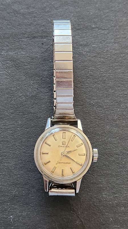 Vintage Ladies Omega Seamaster Wrist Watch (not working) - as per photograph