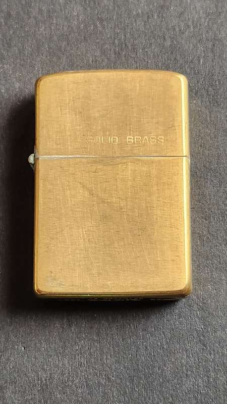 Vintage Solid Brass Zippo Lighter 1932-1984 - as per photograph
