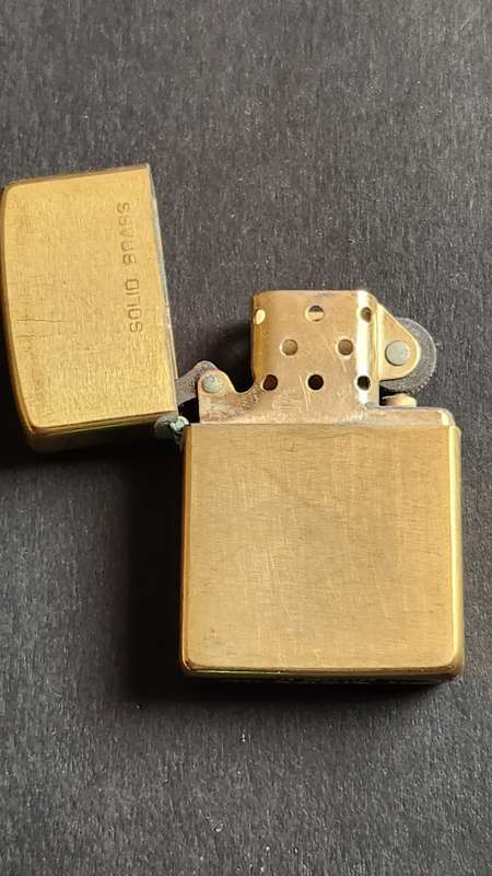 Vintage Solid Brass Zippo Lighter 1932-1984 - as per photograph