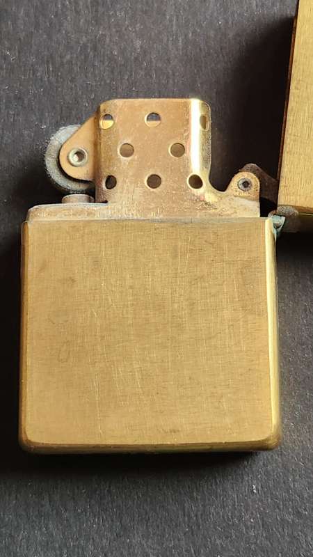 Vintage Solid Brass Zippo Lighter 1932-1984 - as per photograph