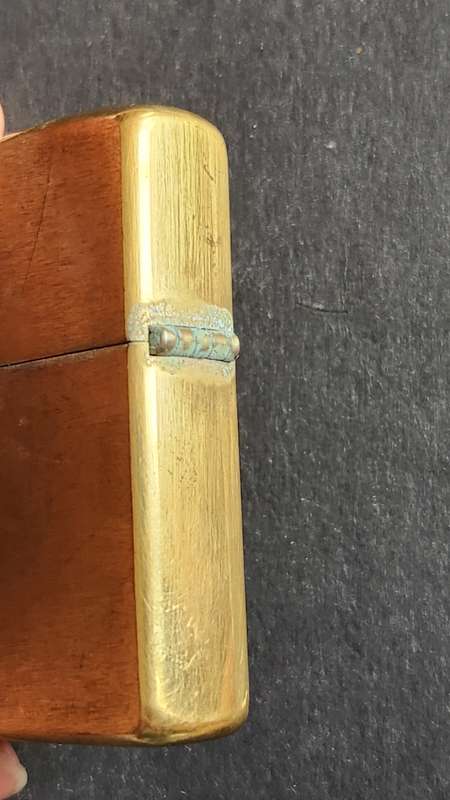 Vintage Solid Brass Zippo Lighter 1932-1984 - as per photograph