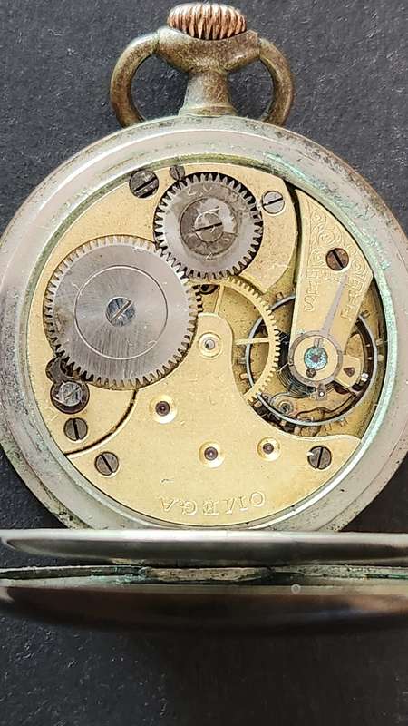 Vintage Omega Pocket Watch (not working) Missing glass and hands - as per photograph
