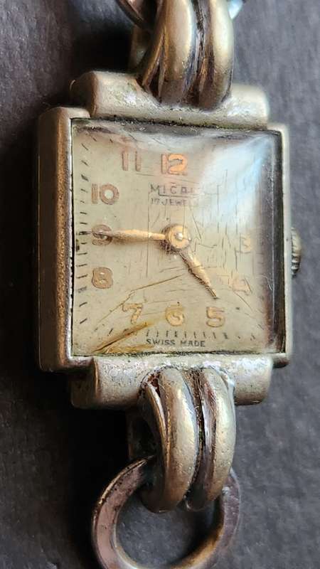 Vintage Ladies Mical 17 Jewels Swiss made Mechanical Watch (not working) - as per photograph