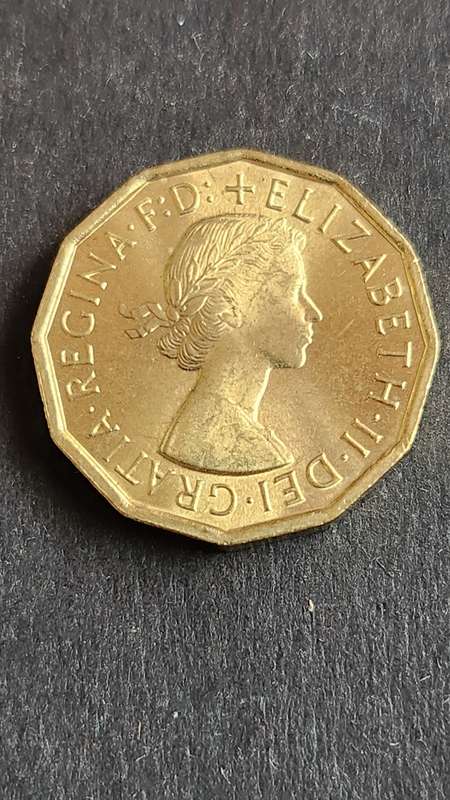 UK Threepence 1967 BU - as per photograph