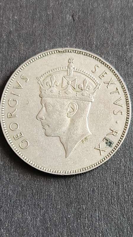East Africa One Shillings 1949 - as per photograph