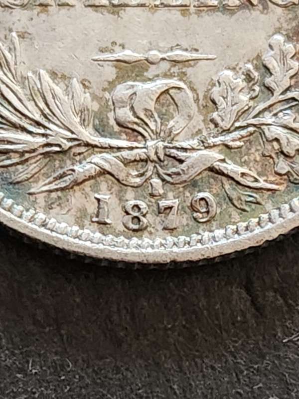 Queen Victoria One Shilling 1879 with die number 1 - VF+ (extremely rare coin) - as per photograph