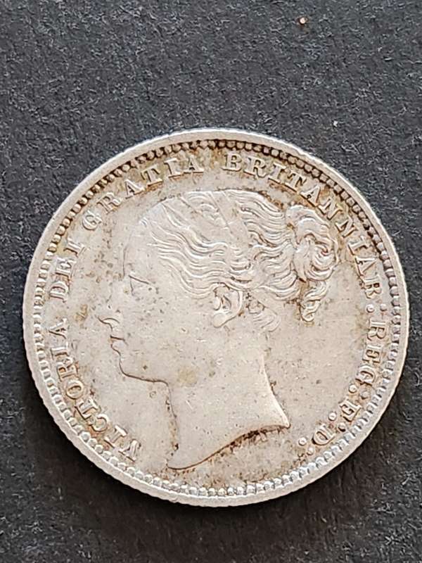 Queen Victoria One Shilling 1879 with die number 1 - VF+ (extremely rare coin) - as per photograph