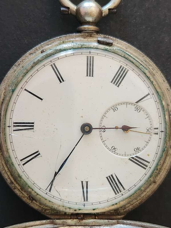 Vintage Men`s Pocket Watch (not working) 40mm x 40mm - as per photograph