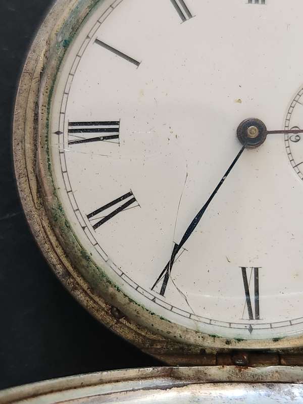 Vintage Men`s Pocket Watch (not working) 40mm x 40mm - as per photograph