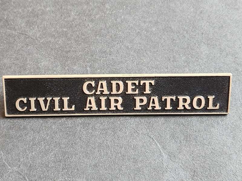 US Cadet Civil Air Patrol Name Tag - as per photograph