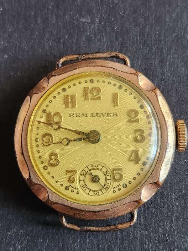Vintage Gold Rolled Ladies Rem Lever Swiss made Mechanical Watch (not working) - as per photograph