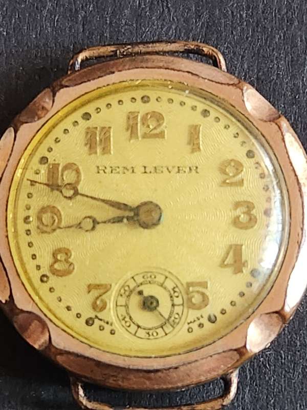 Vintage Gold Rolled Ladies Rem Lever Swiss made Mechanical Watch (not working) - as per photograph