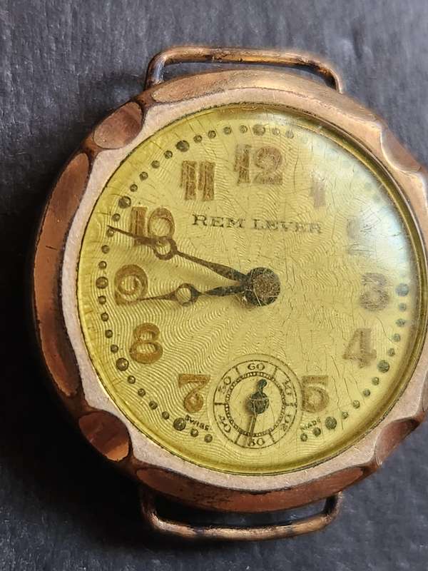 Vintage Gold Rolled Ladies Rem Lever Swiss made Mechanical Watch (not working) - as per photograph