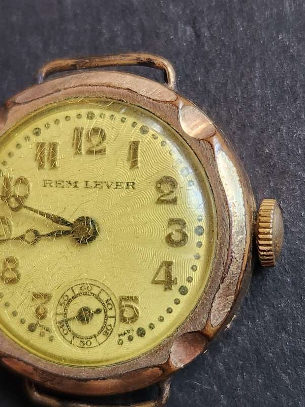 Vintage Gold Rolled Ladies Rem Lever Swiss made Mechanical Watch (not working) - as per photograph