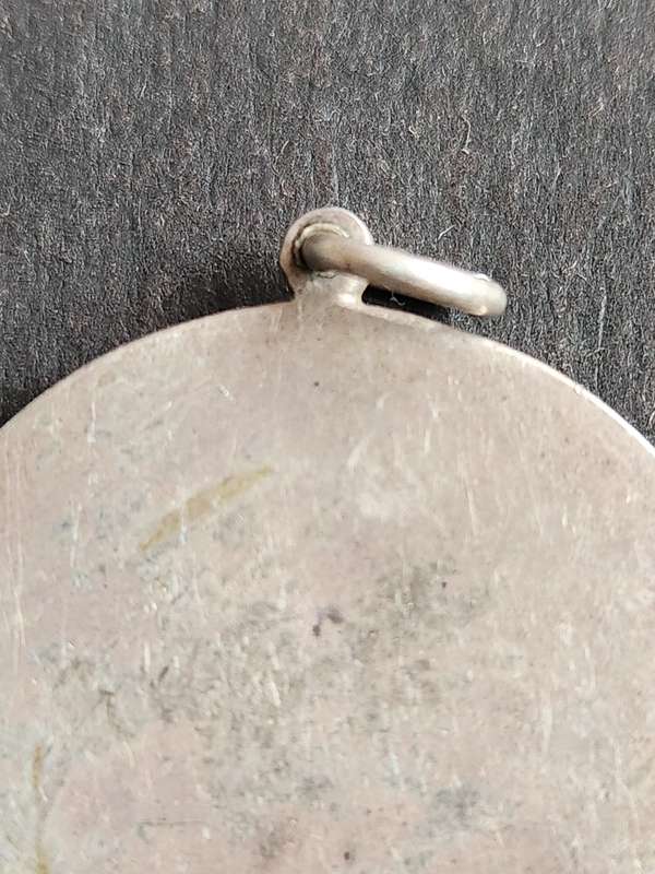 Sterling Silver Saint Christopher Pendant 8.4 grams - as per photograph