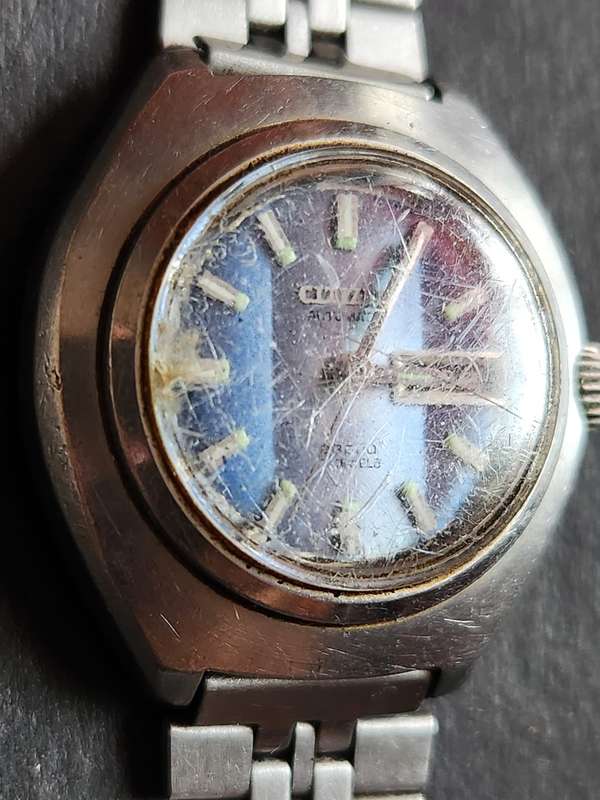 Vintage Ladies Citizen Automatic 28800 17 Jewels Mechanical Wrist Watch (not working)